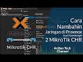 CARA MENAMBAH INTERFACE NETWORKING DI PROXMOX DENGAN PERCOBAAN MENGHUBUNGKAN 2 MIKROTIK CHR