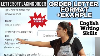 Order letter|Order letter class 10|Order letter format|Order letter class 10 term 2