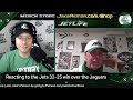 joe benigno celebrates the ny jets long awaited victory u0026 wants rodgers back