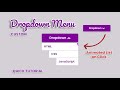 CSS Dropdown Menu Animation | Dropdown Button Animation CSS