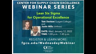 Webinar 8: Lean Six-Sigma for Operational Excellence
