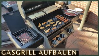 Gasgrill aufbauen (Napoleon Rogue XT 425).