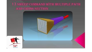 Solid edge Sweep command multi path and cross section