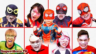 TEAM SPIDER-MAN vs BAD GUY TEAM|| KID SPIDERMAN & Spider-Man Destroy Zombie disaster (Live Action)