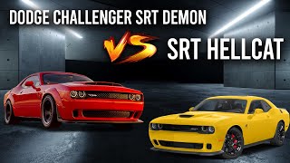 Dodge Challenger SRT Demon vs SRT Hellcat: The winner is...