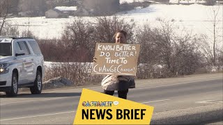 Pipeline protest in Swan Lake