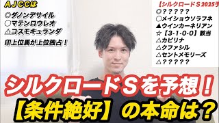 【シルクロードS2025予想】「4.0.0.0」データ該当馬に本命◎を献上！相手本線は人気盲点を