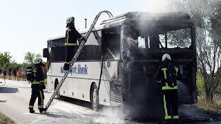 Zapalio se autobus Autotransporta Šibenik