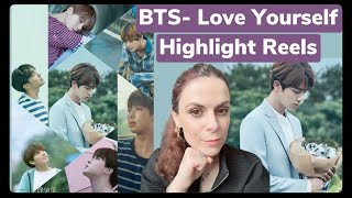 Reacting to BTS- Love Yourself 'Highlight Reel'