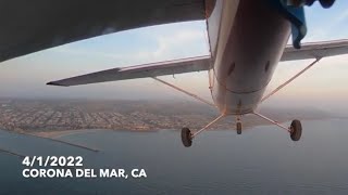 Ash Scattering over Corona Del Mar