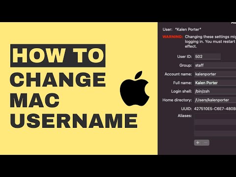 How to Change a Mac Username – Account and Full Name