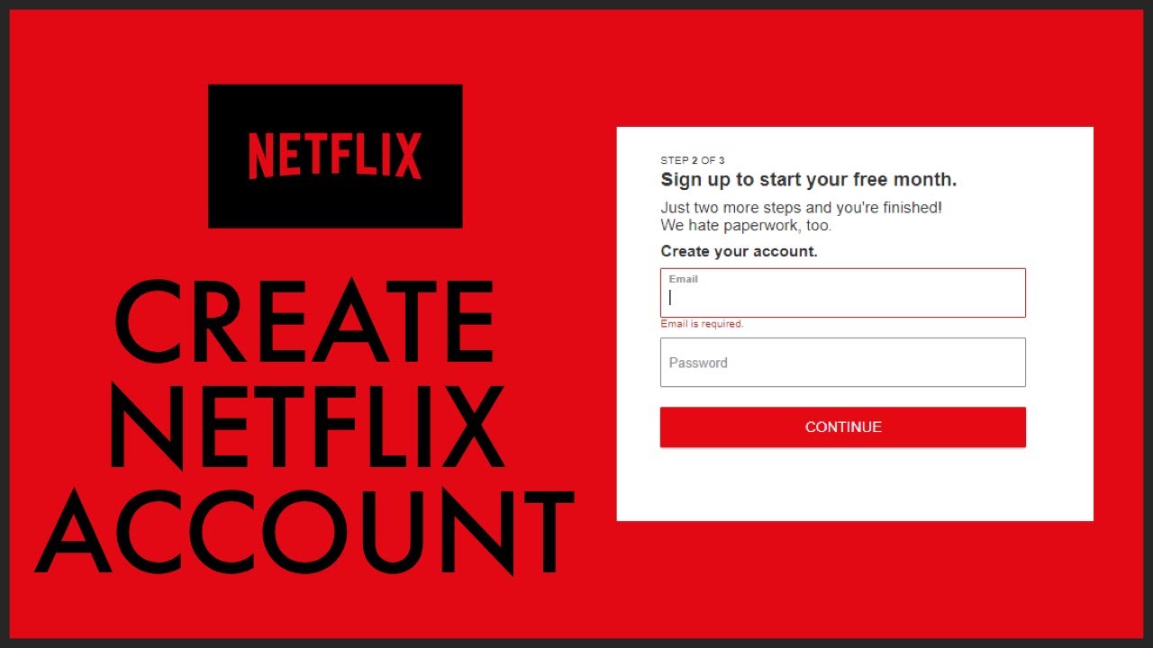 How To Sign Up For Netflix Account? Netflix Account Registration 2021 ...