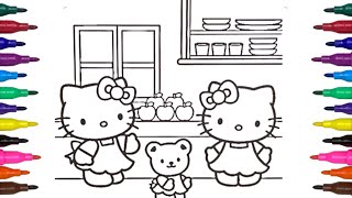 Sanrio Characters Coloring Pages | Hello Kitty, My Melody, Pompompurin, Badtz-maru, Keroppi