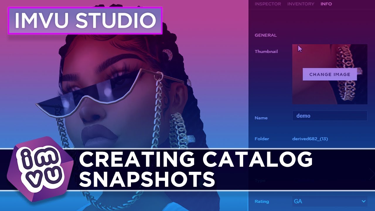 IMVU Studio - Creating Catalog Snapshots - YouTube