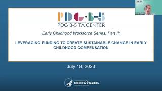 PDG B-5 TA Center: Workforce Series Part 2 Webinar