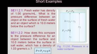 Introductory Physics L11P2--Fluid Statics V1.0