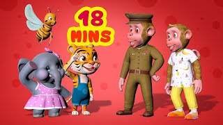 Bandar Mama and the Prankster | Hindi Rhymes for Children Collection | Infobells