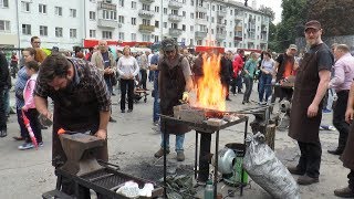 Кузнецы на Театральной площади в Рязани.  2019 РВ ТВ