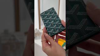 Goyard Saint-Pierre Card Wallet Unboxing #shorts #goyard #unboxing #luxury #asmr #haul