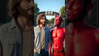 Jesus and Satan’s Zoo Adventure #jesus #god ##zoo #shorts