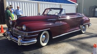 Riding In A 1947 Chrysler Windsor Convertible