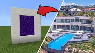 Minecraft : How To Make a Portal to the $24M Hillside Mansion Dimension