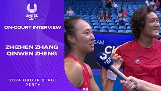 Zhang/Zheng On-Court Interview | United Cup 2024 Group E
