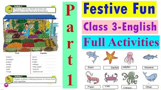 Festive fun full activity Explain English Unit  2 STD 3 Part 1|Activity 1 to 7