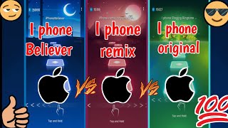 Tiles hop - I phone Believer vs I phone remix vs I phone original- @Smashgaming0 #tileshop #iphone