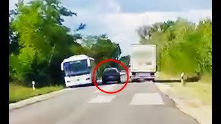 A Volánbuszt is leparancsolta az útról a BMW sofőrje