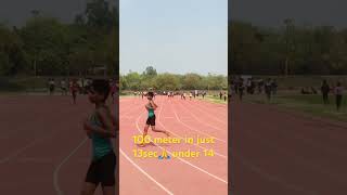 100 meter under 14 in just 13 sec #shortvideo #army #100m #kheloindia #running #sprinter