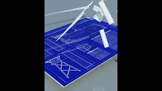 offshore wind turbine animation view|#shorts#wind#windmills#windturbine#windfarm#shortsvideo#turbine