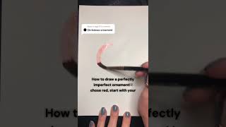 Super simple and cute ornament tutorial #howtodraw #holidaycards #cardideas #drawingtutorial #art