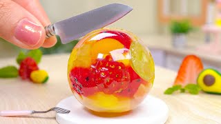 Satisfying Miniature Fruit Jelly Decorating | Cup Measure | Pop It Jelly | Best Of Tiny Cakes