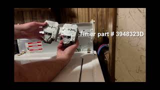 Replacing the timer on a whirlpool washing machine.￼