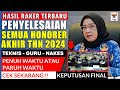 🔴HASIL RAKER AKHIR 2024 PENYELESAIAN SEMUA HONORER JADI ASN PPPK