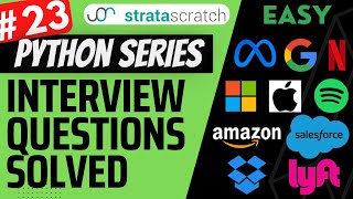 SPOTIFY Interview Question Explained - Python Data Science | "Top Ranked Songs" | EDS
