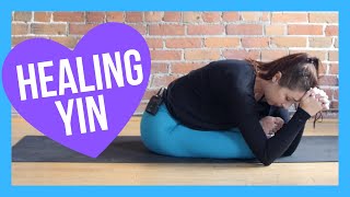 Yin Yoga & Affirmations for HEALING - Full Body NO PROPS Yin