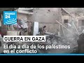 La rutina de los palestinos en medio de ataques israelíes, escasez de recursos y enfermedades