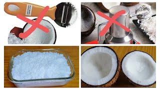 How to break coconut easily and grate easily | Thengai Thuruvuvathu eppadi