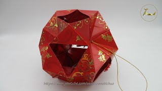 红包灯笼手工制作 12-unit Hongbao Lantern