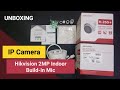 Unboxing IP camera Hikvision 2MP Indoor with Audio DS-2CD1323G0-IUF | Fixed Turret Network Camera