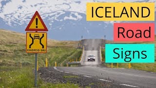 Road Signs For Driving in Iceland
