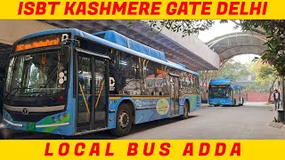 DTC Bus Stand at ISBT Kashmere Gate | local bus | Delhi city bus stand