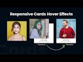 CSS Responsive Card Hover Effects | How To Create Simple CSS Card