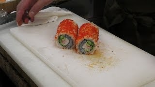 カリフォルニアロールの巻き方　－　How to make a California Rolls