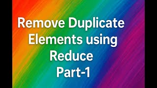 How to Remove Duplicates from an Array in JavaScript using reduce()
