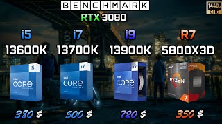 Intel i5 13600K  vs i7 13700K vs  i9 13900K vs Ryzen 7 5800X3D // Test in 7 Games //1440p