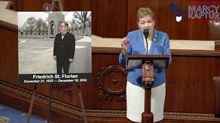 Congresswoman Kaptur Floor Speech Honoring Friedrich St. Florian Architect Of National WWII Memorial