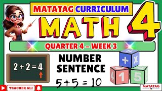 Matatag Math 4 Grade 4 Quarter 4 Lesson 3 Number Sentence Teacher Aika